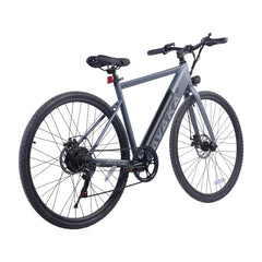 Gray electric bicycle on a white background