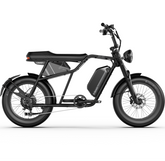 Black A-Spadz Cavet Air Electric Bike on a white background