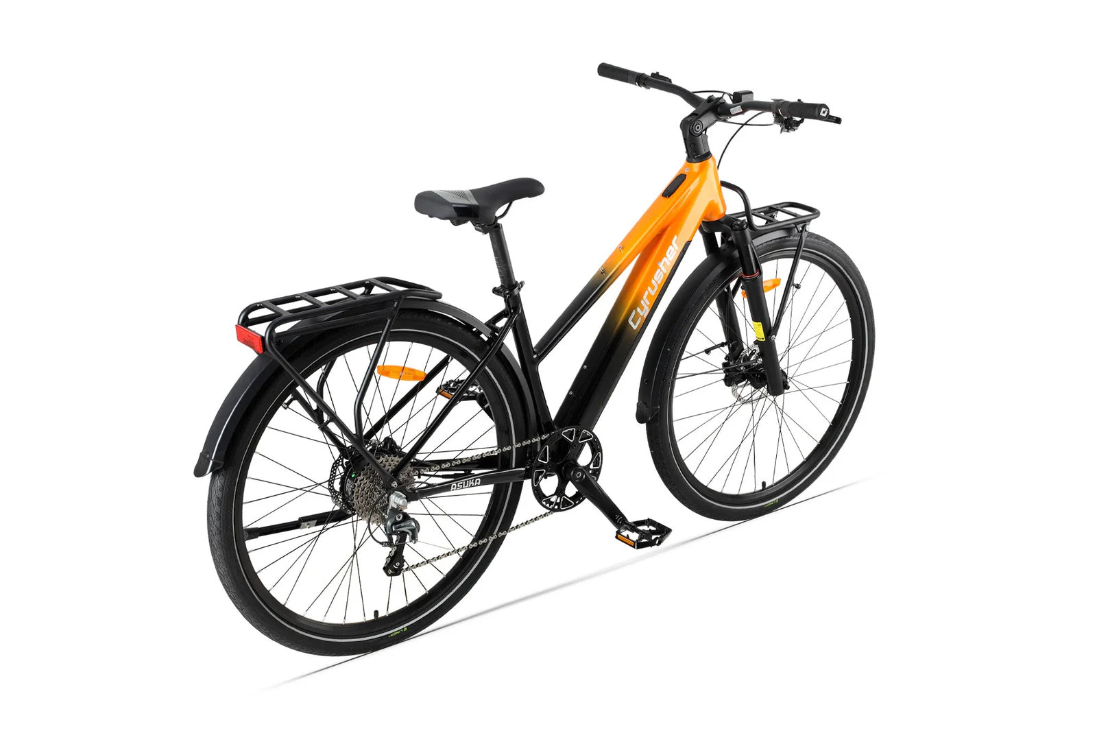 Side View of Cyrusher Asuka Trekking Electric Bike on a white background