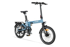 Blue - Cyrusher Sonder Folding Electric Bike on a white background