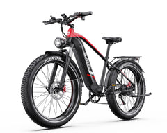 DUOTTS F26 Lite Electric Bike with black and red design on a white background - Pogo Cycles