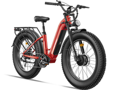 Freesky Ranger M-540 Dual-Motor Step-Thru Ebike - red - right view