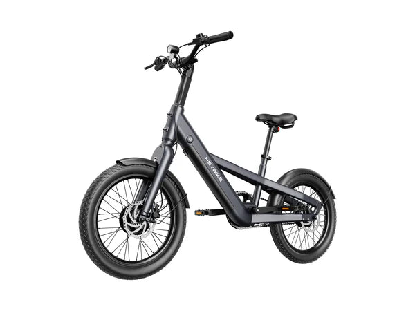Black - Heybike EC Compact City Electric Bike on a white background