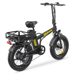 Black Hidoes F3 Pro Electric Bicycle with a visible brand logo on a white background