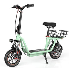 iScooter i12 Electric Scooter With Seat & Carry Basket