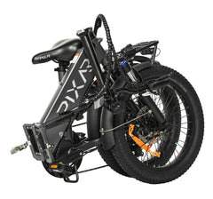 PIXAR WIND1 Foldable Electric Bike in black with 'PIXAR' branding on a white background