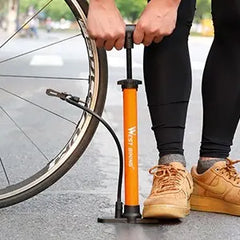 WEST BIKING 160PSI High Pressure Pump Schrader Presta MTB Bicycle Floor Pump Cycling Air Pump Tire Ball Motorcycle Car Inflator
