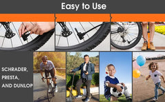WEST BIKING 160PSI High Pressure Pump Schrader Presta MTB Bicycle Floor Pump Cycling Air Pump Tire Ball Motorcycle Car Inflator