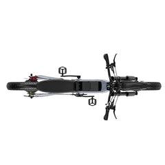 Black electric bike on a white background