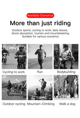 Kyncilor udendørs cykel skridsikre og svedtætte lange fingerhandsker åndbare og stødabsorberende sports mountainbikehandsker