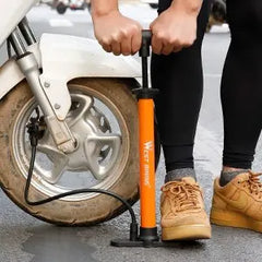 WEST BIKING 160PSI High Pressure Pump Schrader Presta MTB Bicycle Floor Pump Cycling Air Pump Tire Ball Motorcycle Car Inflator