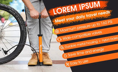 WEST BIKING 160PSI High Pressure Pump Schrader Presta MTB Bicycle Floor Pump Cycling Air Pump Tire Ball Motorcycle Car Inflator