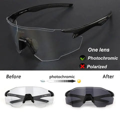 ELICIT New Photochromic Polarized Cycling Glasses Men Women Bike Glasses UV400 Eyewear Sunglasses HikingMTB Road Bicycle Goggles