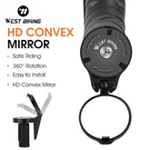 West Biking HD Convex mirror with installation tool on a white background