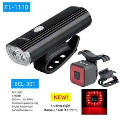 Easydo EL-1110 Dual XPG LED Headlight Alloy Housing 4400mAH Battery 1000Lumen 360 Degree Rotation Cycling Lighting Front Lantern - Pogo Cycles