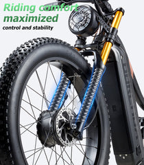 BURCHDA HC26 Dual Motor Electric Bike - Pogo Cycles