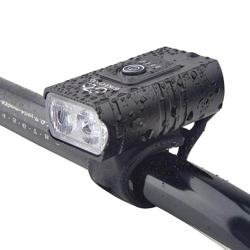 1000LM BIKEONO Bike Light Headlight T6 Bicycle Flashlight LED USB Rechargeable Torch Aluminum Alloy Cycling High Beam Low Accessories - Pogo Cycles