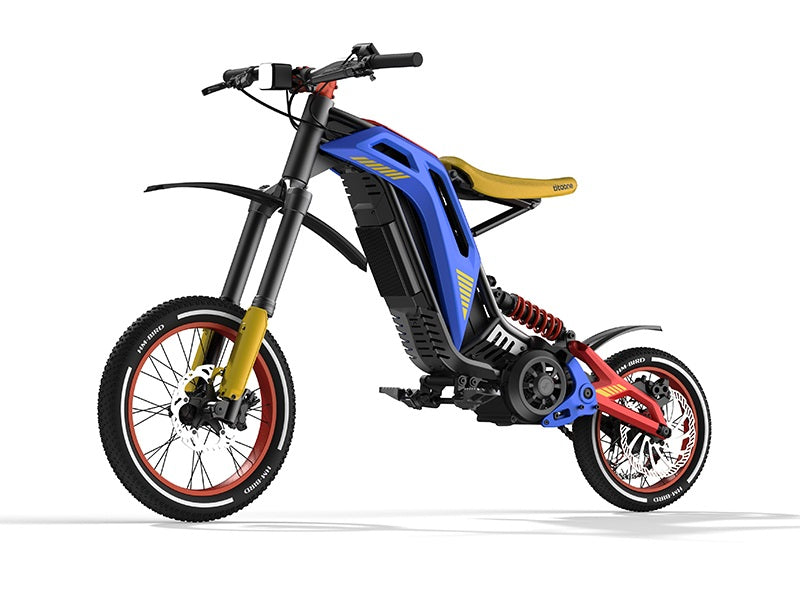 Colorful 79BIKE TITAONE S Electric Bikewith a white background