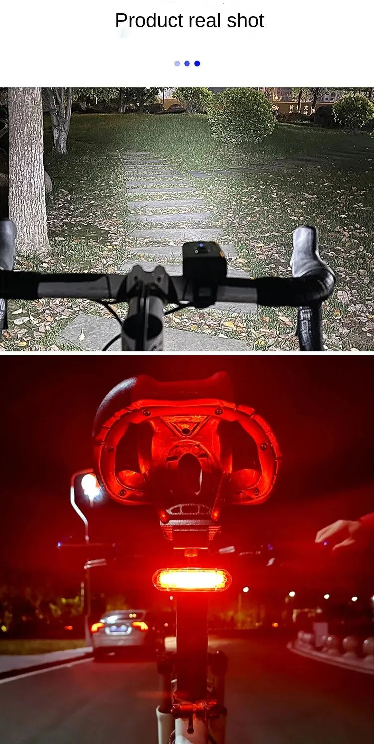 T6 Bike Front Light Waterproof 120 Lumens LED Bicycle Rear Light Ultra Bright Cycling Safety MTB Bike Lamp