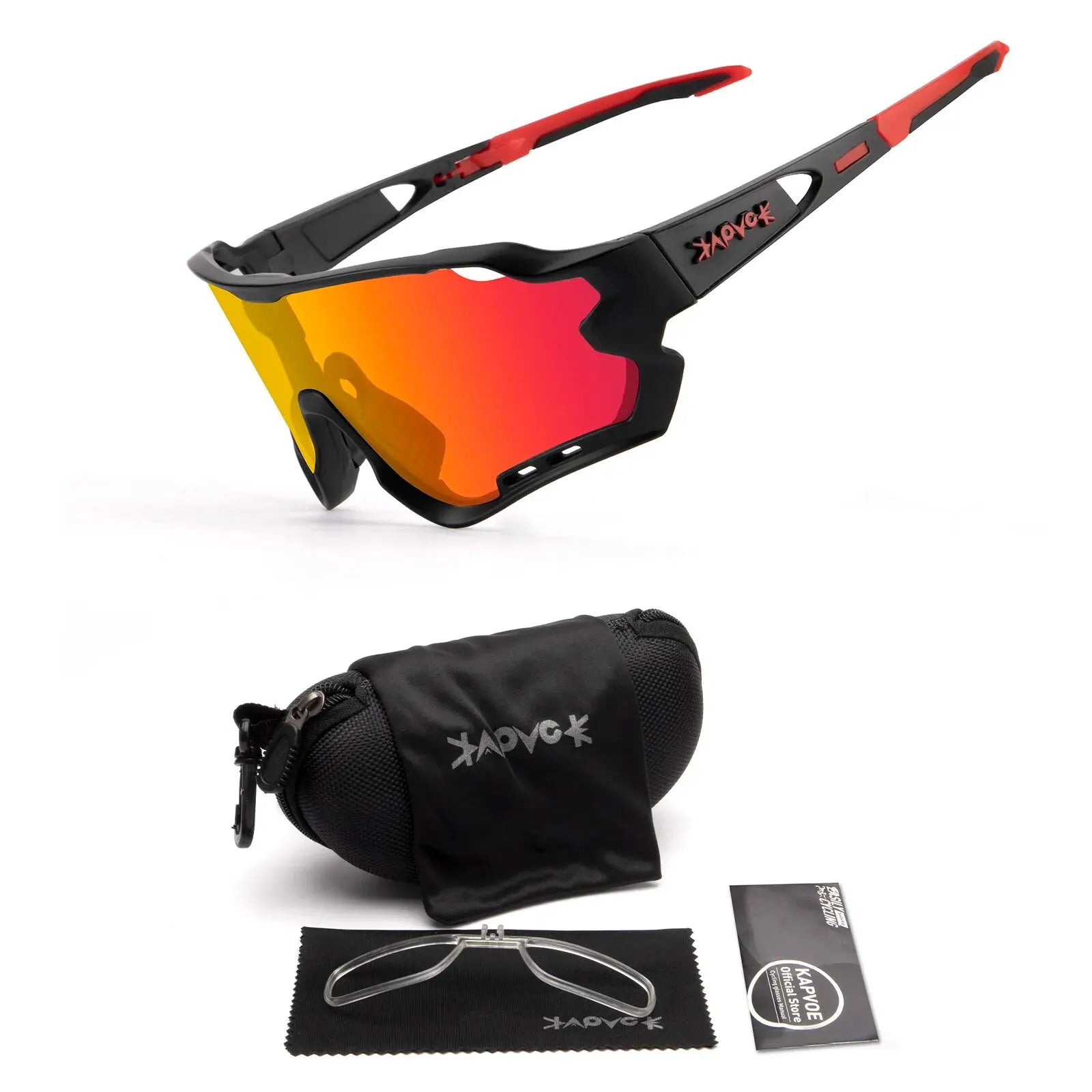 Kapvoe Sport Eyewear Mountain Bike Sport Cycling Glasses Outdoor Cycling Goggles Men Cycling Sunglasses MTB Sunglasses