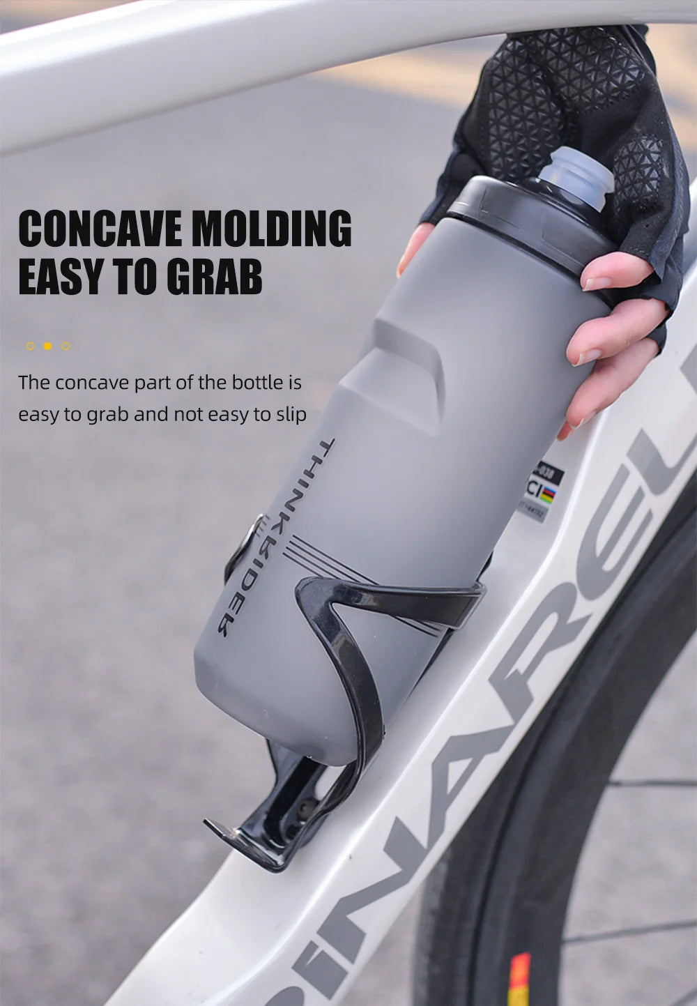 ThinkRider 620ml/750ml Bicycle Bottle MTB Road Bike Water Bottle Outdoor Sports Plastic Portable Large Capacity Drink Cycling - Pogo Cycles