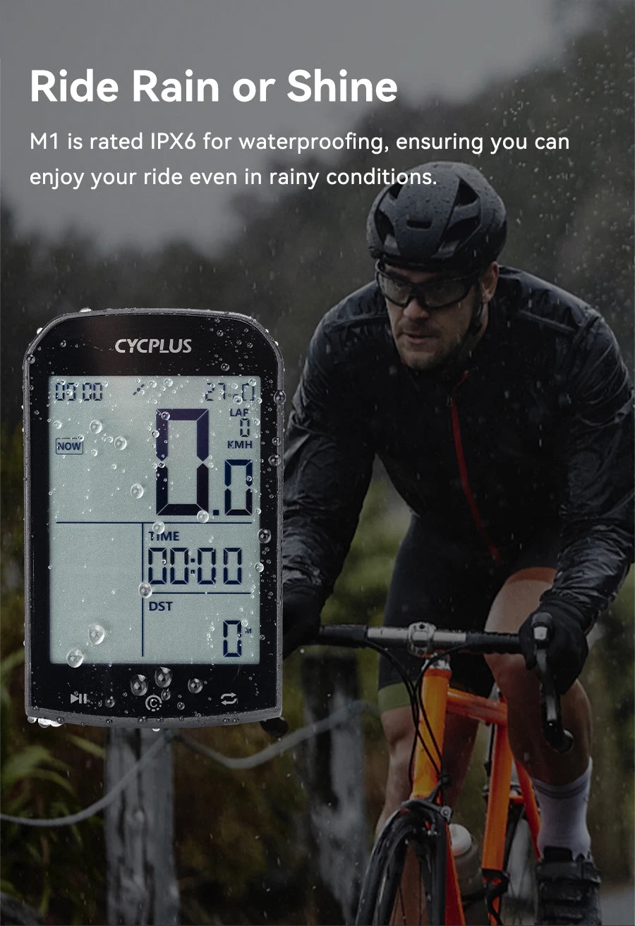 CYCPLUS M1 GPS Bicycle Computer Cycling Speedometer - Pogo Cycles