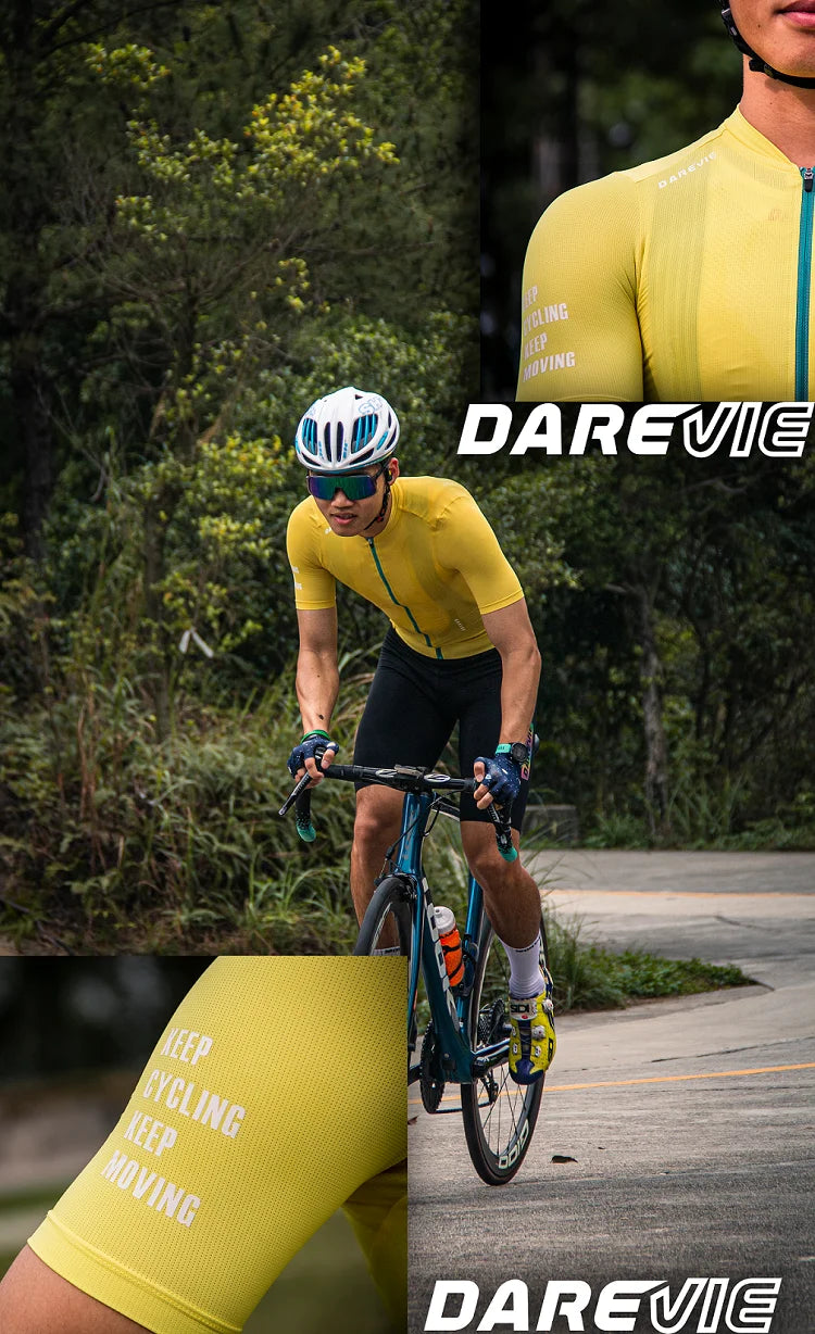 DAREVIE Cycling Jersey 2024 Cool Cycling Jersey Men Women Breathable Man Cycling Maillot Quick Dry Cycling Jersey Slim Fit Pro - Pogo Cycles