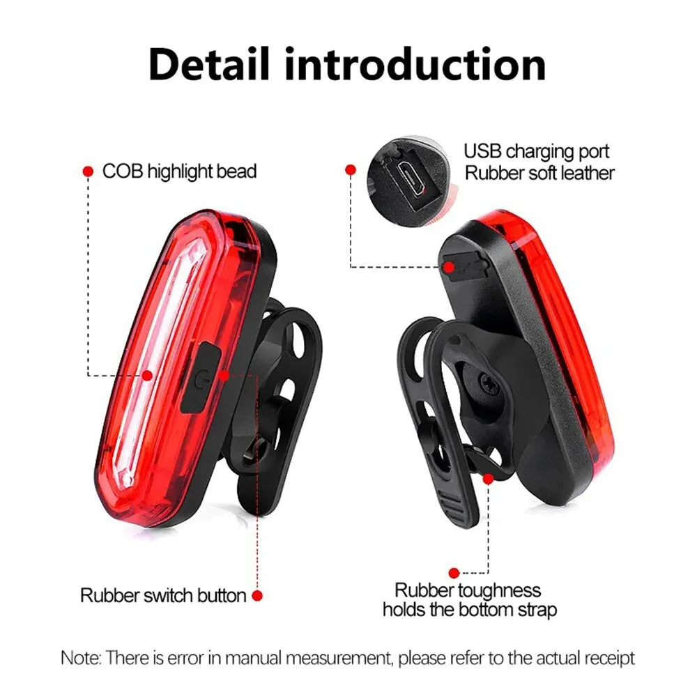 T6 Bike Front Light Waterproof 120 Lumens LED Bicycle Rear Light Ultra Bright Cycling Safety MTB Bike Lamp
