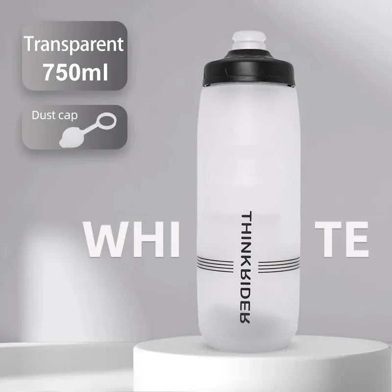 ThinkRider 620ml/750ml Bicycle Bottle MTB Road Bike Water Bottle Outdoor Sports Plastic Portable Large Capacity Drink Cycling