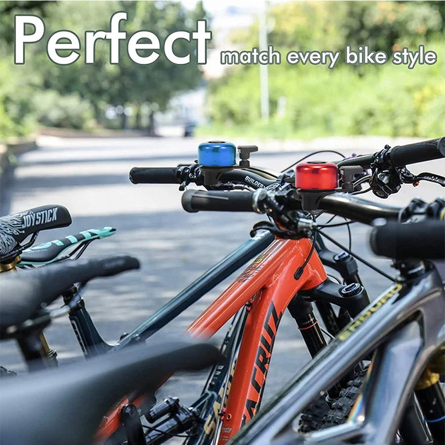 Universal Bike Bell Aluminum Alloy Mountain Road Bike Horn Alarm for Safety Cycling Bicycle Handlebar Bell Accessory Easy to Use