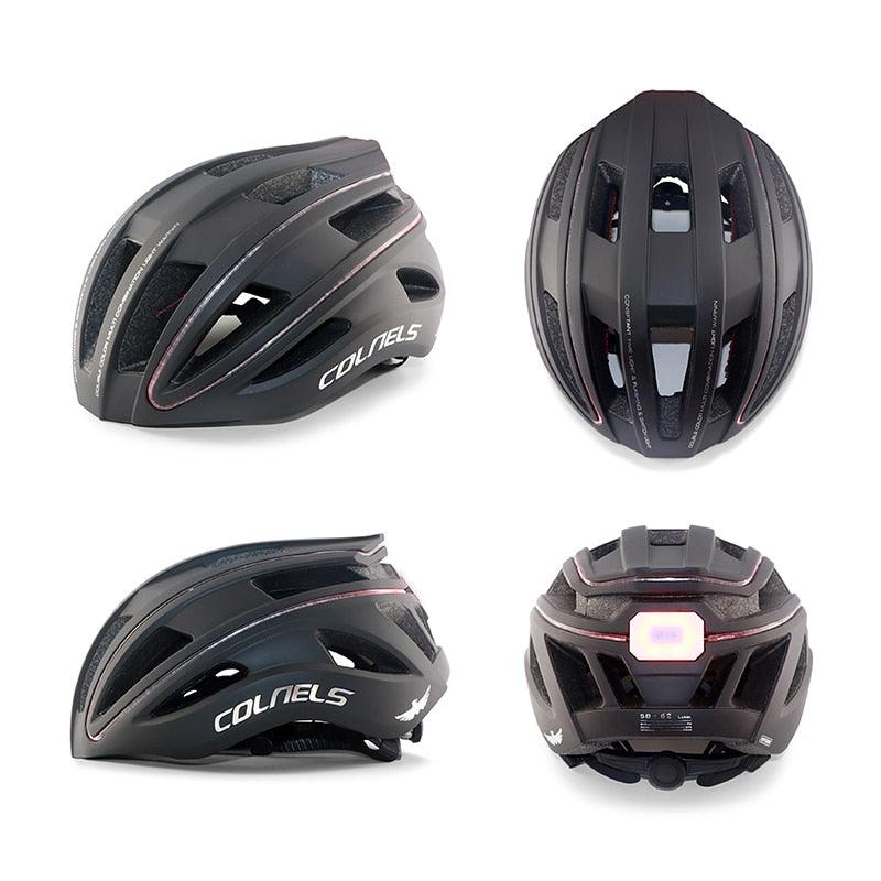 Bicycle Helmet MTB Ride LED Lights Racing Road Bike Helmet Men and Women Outdoor Sports Pro Cycling Casco Bicicleta Safety Cap - Pogo Cycles