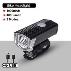 Bike Front Bicycle Lights Rear Taillight Rechargeable Headlight LED Flashlight Lantern Lamp Bicycle Safety Ciclismo Фонарик - Pogo Cycles