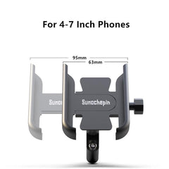 Bike Phone Holder CNC Motorcycle Handlebar Mobilephone Support Aluminum Alloy 360 Rotation MTB Road Bicycle Mount Accessories - Pogo Cycles