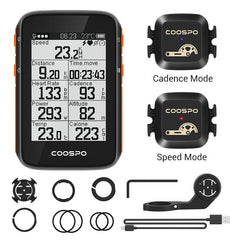 COOSPO BC200 Wireless Bicycle Computer GPS Bike Speedometer Cycling Odometer 2.6in Bluetooth5.0 ANT+ APP Sync Slope Altitude - Pogo Cycles