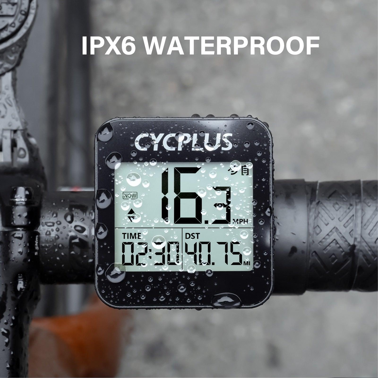 CYCPLUS Cycling GPS Bicycle Computer Bike Accessories Speedometer LED IPX6 Waterproof Odometer Wireless Stopwatch - Pogo Cycles