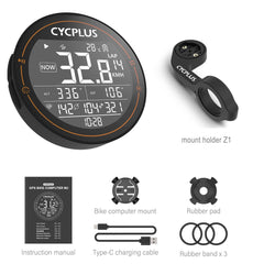 CYCPLUS M2 GPS Bicycle Computer Cycling Speedometer Bike Accessories Speed Odometer Waterproof Bluetooth ANT for Road Bike MTB - Pogo Cycles