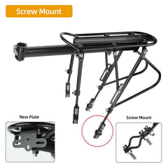 Deemount Heavy Duty Bicycle Luggage Carrier Rear Cargo Rack Stand 24-29'' Bike Trunk 100 KGS Load Fit 4.0 ‘’ Fat Bike Tire - Pogo Cycles