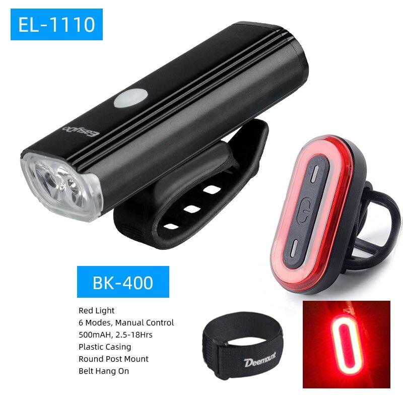 Easydo EL-1110 Dual XPG LED Headlight Alloy Housing 4400mAH Battery 1000Lumen 360 Degree Rotation Cycling Lighting Front Lantern - Pogo Cycles