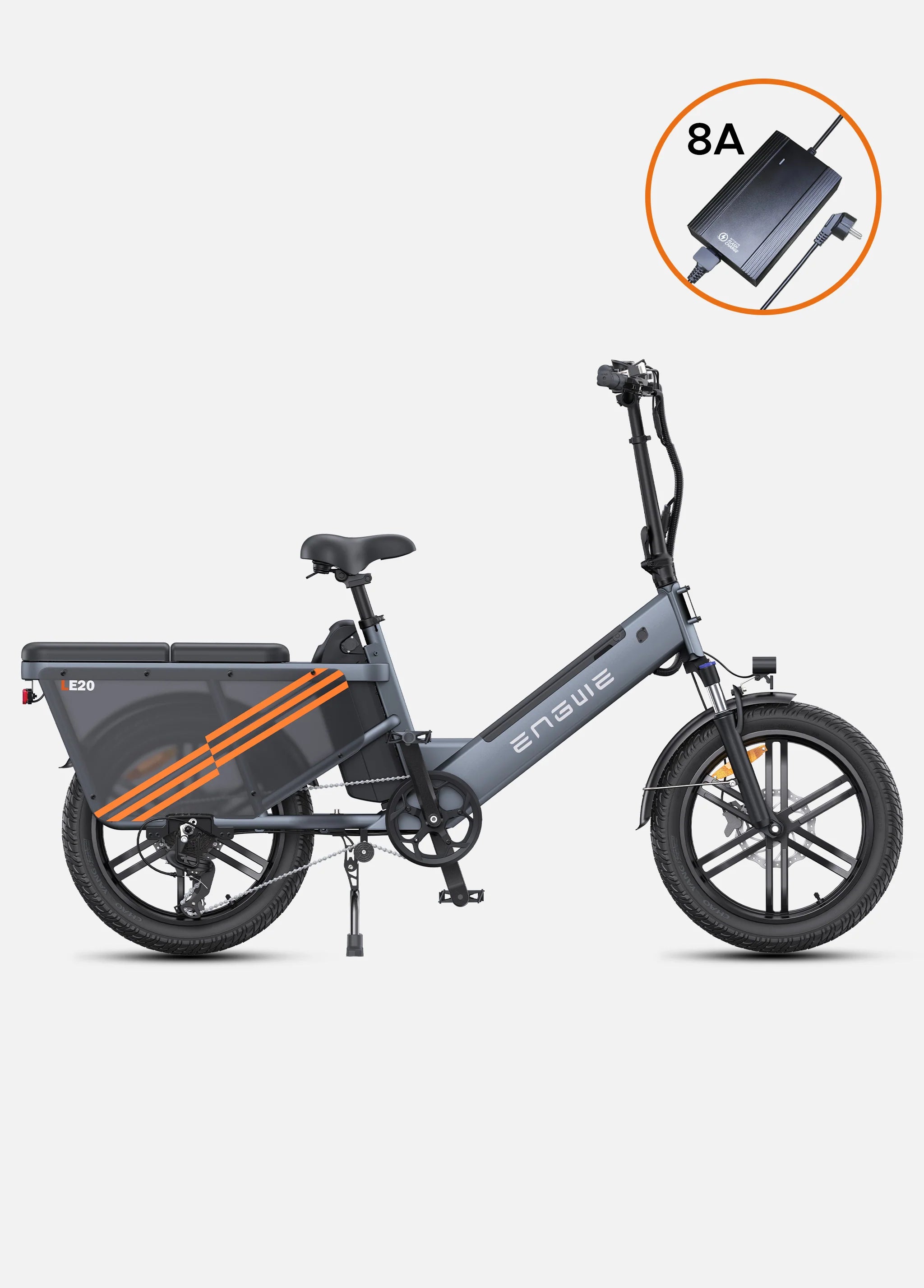 ENGWE LE20 Step-Thru Cargo Electric Bike - UK - Pogo Cycles