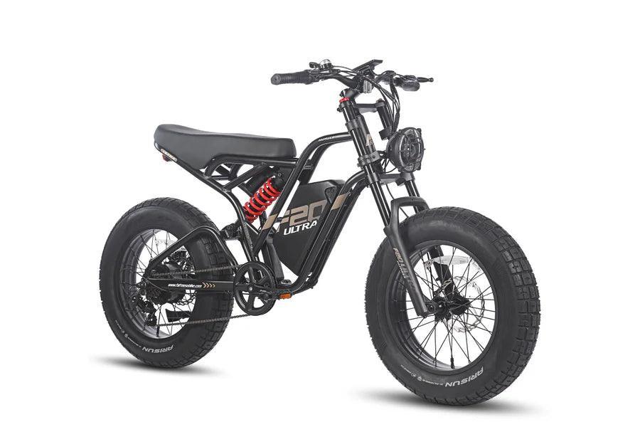 Fafrees F20 Ultra Electric Bike - Headlight View - Ireland - Pogo Cycles