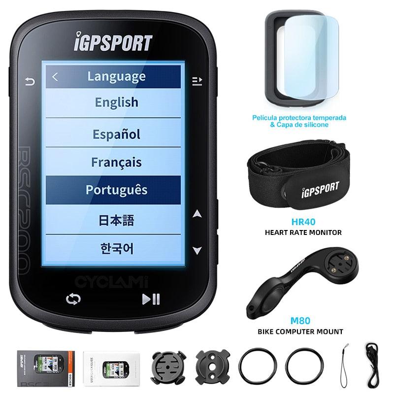 IGPSPORT BSC200 200 Wireless Bicycle Computer GPS Bike Speedometer Cycling Odometer 2.5in ANT+ APP Sync Slope Altitude - Pogo Cycles