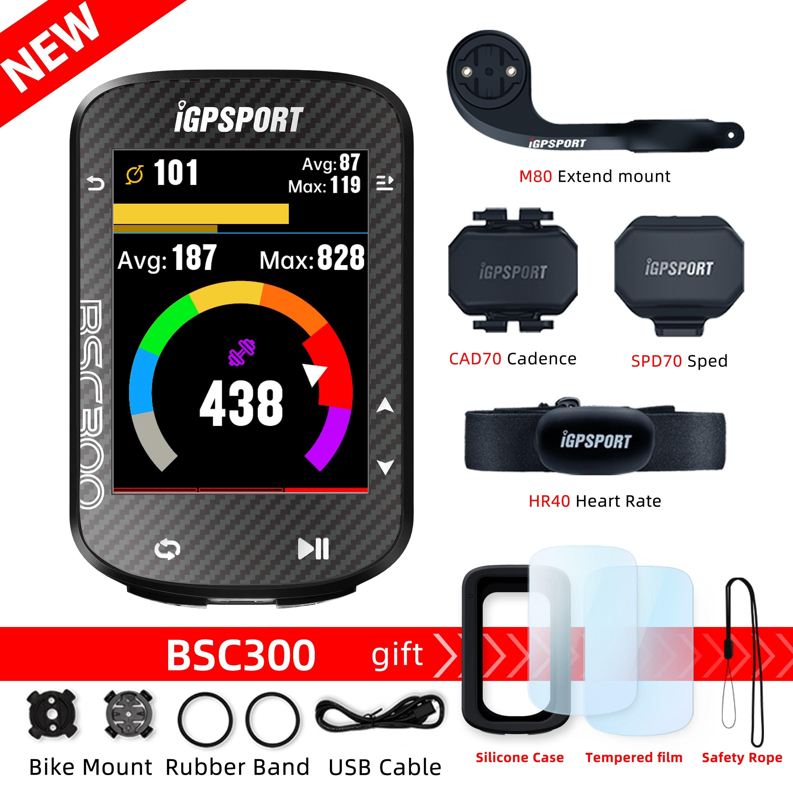 IGPSPORT BSC300 Bicycle GPS Computer Cycling Wireless Speedometer Bike GPS Streamline Version Odometer Portuguese - Pogo Cycles