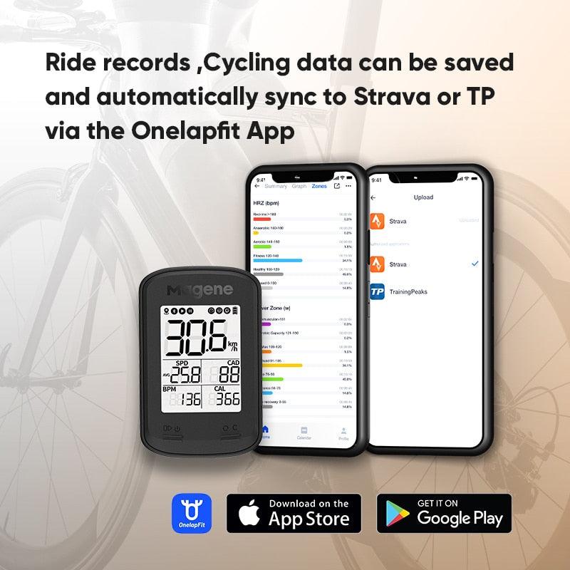 Magene C206 Pro Bike Computer Wireless GPS Speedometer Waterproof Road MTB Bicycle Bluetooth ANT with Cadence Cycling Sensor - Pogo Cycles