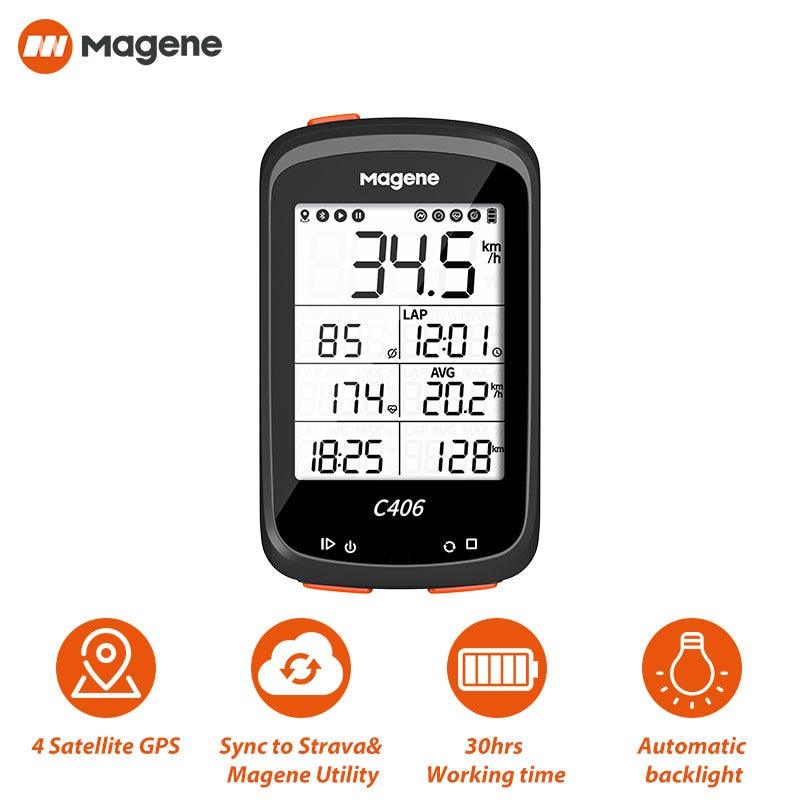 Magene C406 Bike GPS Computer C406 Pro MTB Road Cycle Smart Wireless Waterproof Speedometer Bicycle Odometer Stra - Pogo Cycles