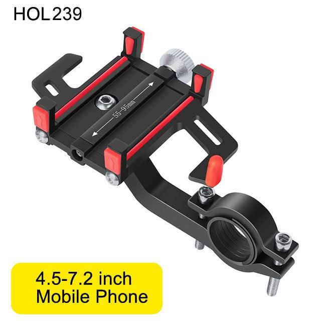 NEWBOLER MTB Phone Mount Stand Bicycle Holder 360° Rotatable Aluminum Adjustable Bike Phone Holder Non-slip Cycling Bracke - Pogo Cycles