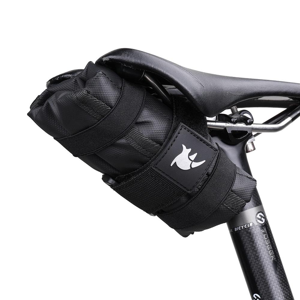 Rhinowalk Bicycle Bag Tool Bag Top Front Tube Frame Bag Burrito Pack Pouch Cycling Accessories Black MTB Bike Rear Tool Kits - Pogo Cycles