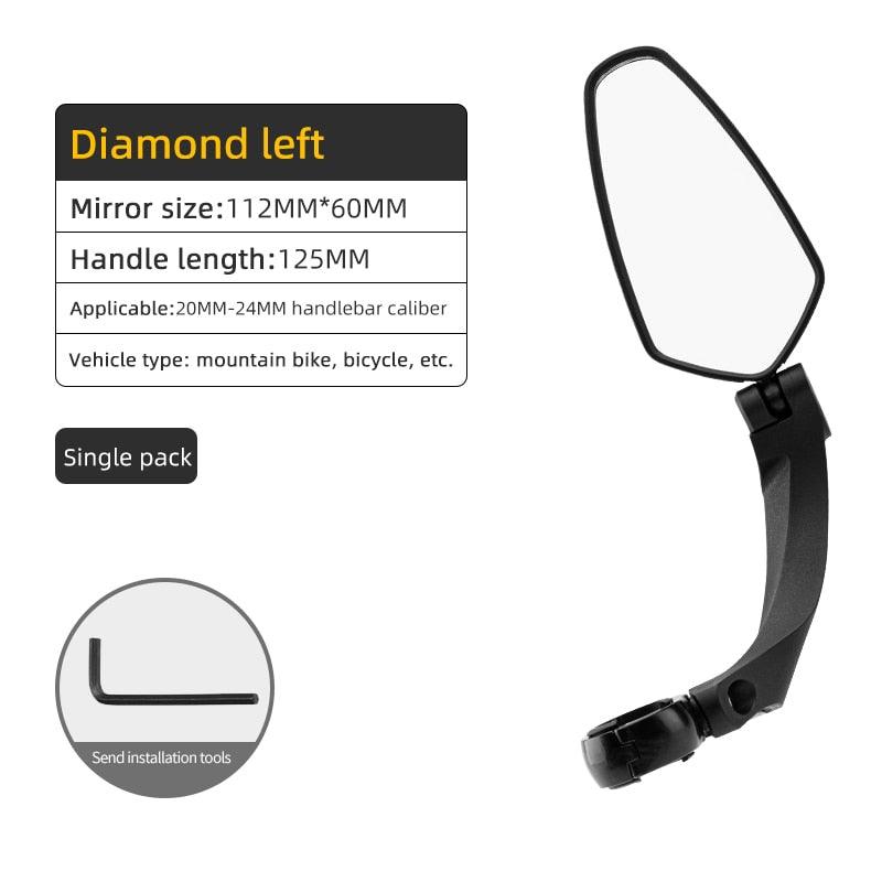 ROCKBROS Bicycle Mirror Handlebar Rear View Mirror - Pogo Cycles