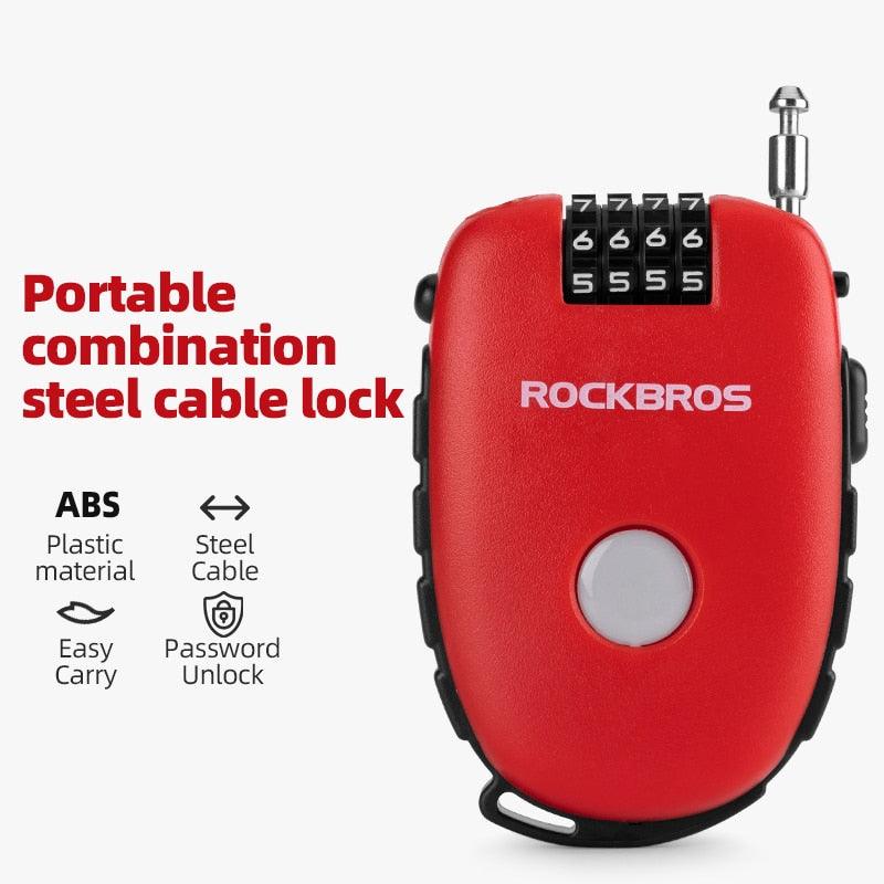 ROCKBROS Portable Password Bike Lock - Pogo Cycles