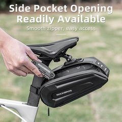 ROCKBROS1.7L Bicycle Bag Waterproof Rear Large Capatity Quick Release Seatpost Shockproof Double Zipper Rear Bag Accessories - Pogo Cycles