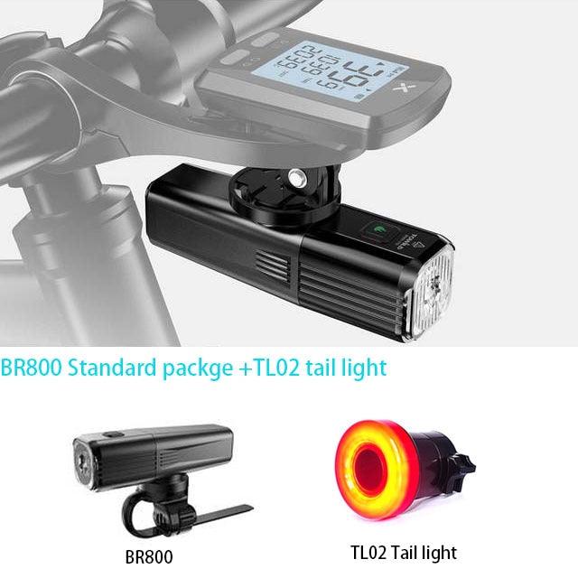 TOWILD BR800 800 lumens bicycle headlight glare flashlight USB charging headlight mountain bike riding equipment - Pogo Cycles